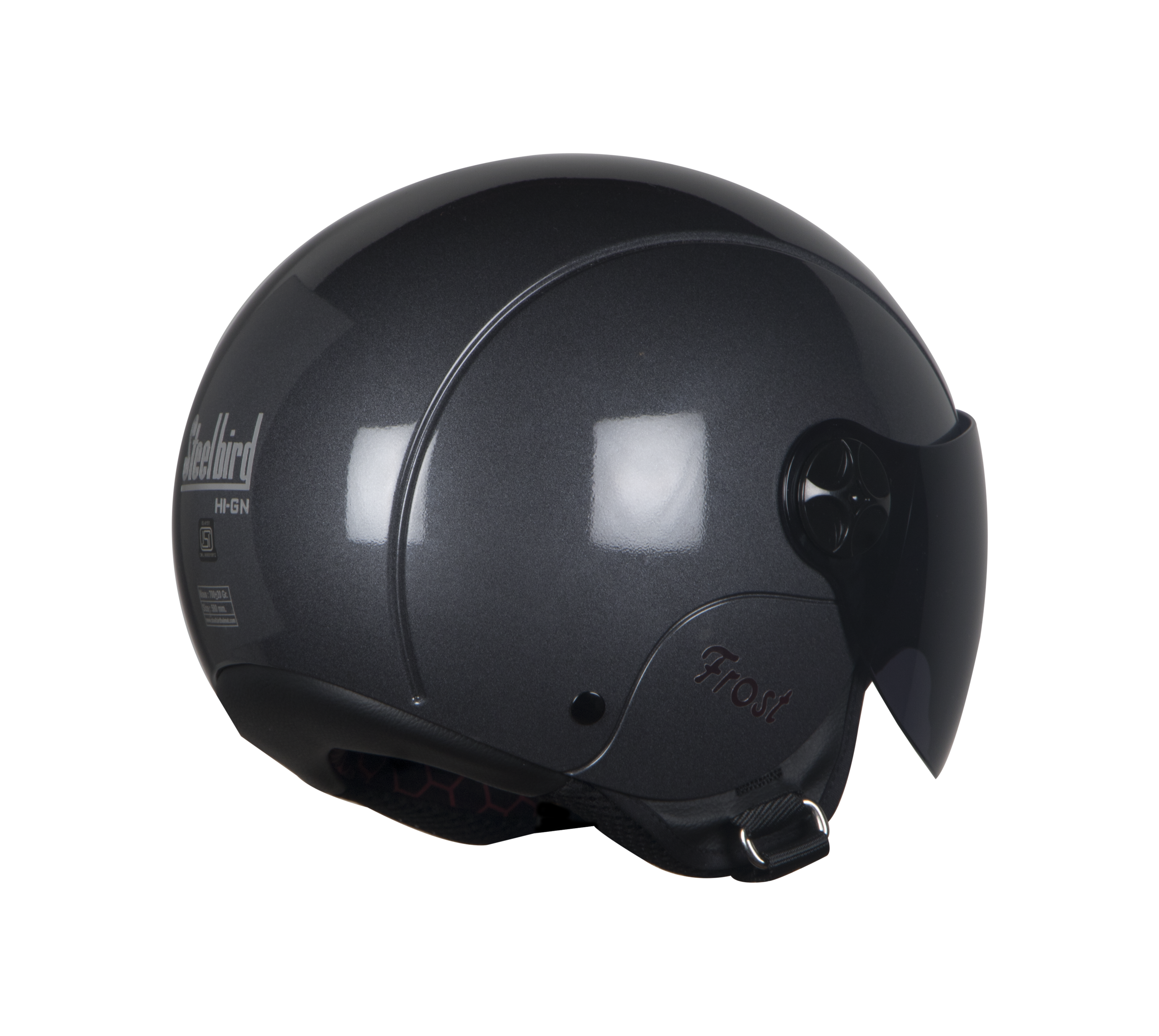 SBH-16 Frost Glossy H.Grey (For Girls)( Fitted With Clear Visor Extra Smoke Visor Free)
